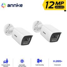 ANNKE 2pcs 12MP Balle Caméra Surveillance Interieur Extérieure avec Couleur Vision Nocturne Détection Personne/Véhicule Accès Distance