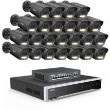 Annke - 3K Extérieure Caméra de Surveillance,32CH nvr et 24X 5MP Caméra ip PoE,H.265+ Couleur Vision Nocturne,Détection de Personnes/Véhicules,Kit de