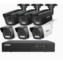 Annke - 3K PoE Sistema de Videovigilancia,6 Cámara Detección de Movimiento Color Visión Nocturna