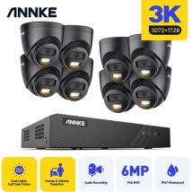 5MP kit camera surveillance nvr intelligente double lumiere détection mouvement kit de videosurveillance - Annke