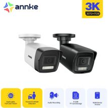 Annke - 5MP PoE Caméra de Surveillance,Intelligente Double Lumière,Couleur Vision Nocturne Camera Surveillance Interieur Exterieur,2pcs Balle Caméra