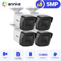 ANNKE C500 3K PoE Überwachungskamera Außenbereich, Nachtsicht, Integriertes Mikrofon, Bewegungserkennung,4 Kameras