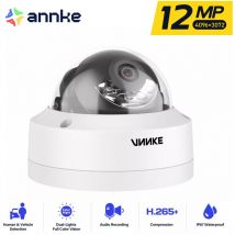 Caméra de surveillance 12 mp, caméra de vision nocturne couleur poe extérieure, détection de personnes/véhicules, étanchéité IP67, surveillance vidéo