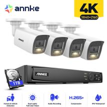 Kit de Vidéosurveillance Système de Sécurité Vidéo Réseau 8CH 4K Ultra hd PoE - 1TB - Annke