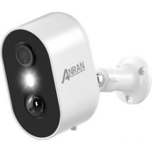 Anran - Cámaras de videovigilancia interiores y exteriores 2K Camara Vigilancia con Batería Recargable WiFi sin Cables, Audio de 2 Vias, Visión
