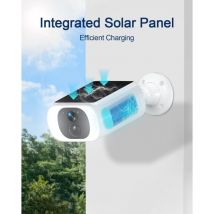 Caméra Surveillance WiFi Extérieure sans Fil Solaire 360°PTZ Q04+ Camera sans fil solaire Fixe C3 - Anran