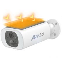 Anran - berwachungskamera außen 2K hd Überwachungskamera Aussen Akku mit Solarpanel, Überwachungskamera aussen solar, Nonstop Power mit Solar, 2,4