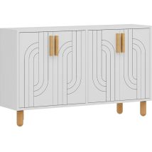 Anrichte Aus Holz "rodney" - 120 X 29 X 73 Cm - Weiß