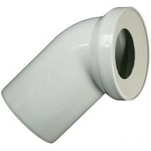 Anschlussbogen weiss DN110 45 Grad - Farbauswahl