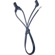Lüfter-Anschlusskabel 2-fach 230V Schwarz – Wallair