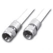 Televes Antennenkabel 0,33 m F-Stecker 75 Ohm weiß 120 dB Schirmung vorkonfektioniert