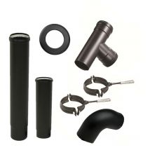 Anschlussset für Pelletöfen 1,5 Meter Durchmesser 80 mm