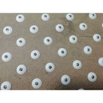 Waccess Wattelez 200 Edelstahlschrauben + Schablone Weiß - 630073B