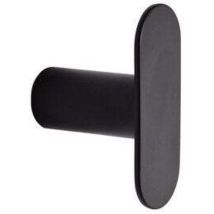 Anschraubbarer Kleiderhaken – Schwarz – Stahl – 12 cm – 5 cm – 6 cm – 5 kg
