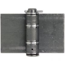 Anschweißband (Torband) schwer 160 x 120 x 5 mm für Stahltore Stahl blank