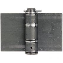 Anschweißband (Torband) schwer 180 x 180 x 5 mm für Stahltore Stahl blank