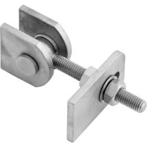 Anschweißtorband verstellbar Band Länge 119 mm M24 Edelstahl V2A - Croso