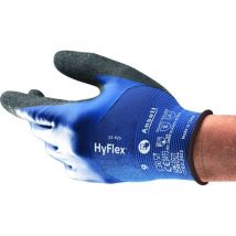 Handschuhe HyFlex 11-925 Gr.8 blau Spandex/Nylongewebe m.Nitril en 388 Kat.II 12 Stk - Ansell