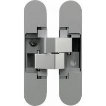 Anselmi - Türband verdeckt AN1403D - Scharnier verdeckt liegend für Türen bis 40 kg - 3D Verstellbar - 180 grad, Zinkdruckguss verchromt poliert