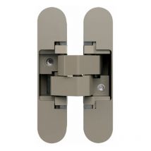 Anselmi - Türband verdeckt AN1503D - Scharnier verdeckt liegend für Türen bis 40 kg - 3D Verstellbar - 180 grad, Zinkdruckguss vernickelt matt