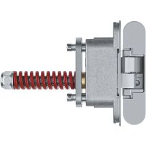 Türband verdeckt AN1073D Scharnier verdeckt liegend für Türen bis 60 kg - 3D Verstellbar - 180 grad, Zinkdruckguss verchromt matt - Anselmi