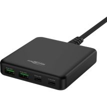 Chargeur rapide usb 65W 4 ports Charger, usb-c/usb-a - Ansmann