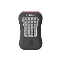 Lampe torche led 3W 45lm 2 en 1 travail/portable noir et rouge aimant + crochet à piles 3xAAA (incluses) 24+4leds