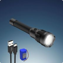 Ansmann - Lampe de poche led rechargeable, protégée contre l'eau