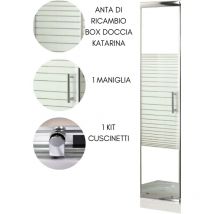 Anta Di Ricambio Box Doccia 80x80, 70x90, 70x100, 1 Kit Cuscinetti E Maniglia