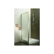 Linea Doccia - Anta Fissa Vetro Opaco 6MM Telaio in Alluminio Reversibile - 80 x H190 cm 78-80 xh190