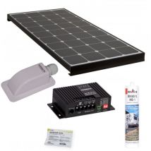 Antarion - Pack black booster Panneau Solaire 120W + Régulateur solaire MPPT10