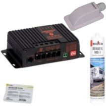 Régulateur de charge pour panneau solaire MPPT10A Bluetooth + passe-toit + Dekasyl MS1 + lingette - Antarion