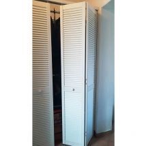 Anta per Armadio a Muro a Persiana 610 x 2050 mm in Legno verniciato Bianco - Onlywood