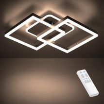 40W Plafonnier led Luminaire Salon Dimmable, Moderne Luminaire Plafonnier Blanc Chaud à Froid 3000K-6500K, Éclairage de Plafond 3600LM pour Chambre,