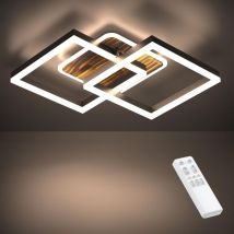 40W Plafonnier led Luminaire Salon Dimmable, Moderne Luminaire Plafonnier Blanc Chaud à Froid 3000K-6500K, Éclairage de Plafond 3600LM pour Chambre,