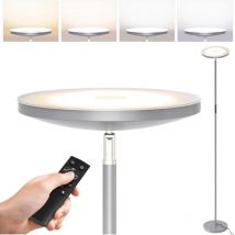 Lampadaire Dimmbale Avec télécommande Luminosité réglable en continu Lampadaire lumineux pour salon bureau Noir 30W - Anten