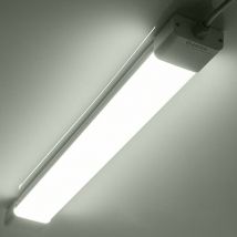 Neon led 150CM 45W 4950lm Blanc Froid 6000K Tube led, Reglette led, IP65 Imperméable Luminaire Plafonnier pour Atelier, Sous Sol, Bureau, Garage,