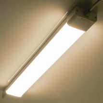 Neon led 150CM 45W 4950lm Blanc Chaud 4000K Tube led, Reglette led, IP65 Imperméable Luminaire Plafonnier pour Atelier, Sous Sol, Bureau, Garage,