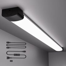 Antenlicht Led Feuchtraumleuchte 120cm 36w 5000k,ultraslim Led-streifen Ip65 Mit Steckverbindern,connectable,110lm/w,für Garage Werkstatt Keller-