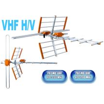 Antenna Digitale Terrestre Uhf-vhf Hd Alluminio Galaxy Combo Corta