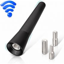 Antenna fm Dab per auto, mini antenna radio per auto corta da 6,5 cm con potente ricezione FM/AM/Dab