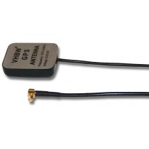 Antenne gps compatible avec Garmin GPS-40, GPS-2527C, GPS-15/15L/15H système de navigation avec connexion mcx - Pied magnétique, 5 m, noir - Vhbw