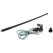 Antenne de toit amfm universelle flexible 0-180 Tige 38.5cm caoutchouc noir