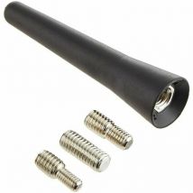 Antenne de voiture universelle courte de 65 mm – Style fibre de carbone modifié – Noir