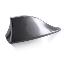 Antenne de Voiture Universelle en Forme d'aileron de Requin - Antenne Radio FM/AM avec Base adhésive étanche pour Auto SUV Camion Van (Gris)