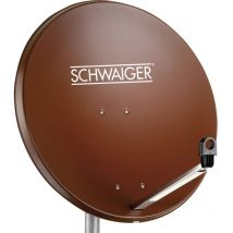 Antenne SAT 80 cm Schwaiger SPI996.2 Réflecteur: acier rouge brique
