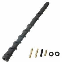 Antenne Toit Voiture Antenne Radio Universelle Remplacement Mât Fouet d'Antenne de Réception 18 cm avec M4, M5, M6 Adaptateur pour Camion fm am