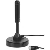 Gotrays - Antenne tv Interieur tnt hd Puissante – August DTA240 – Digital et Numérique uhd France, Magnétique Aimantée, Petite, Portable, uhf vhf