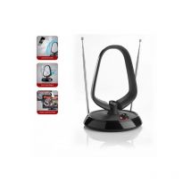 One For All - Antenne tv tnt hd uhf vhf fm Intérieur Amplifiée SV9143 - Gain 42 dB, Compatible dvb-t, Filtre 4G integré, Cable Coax 1m