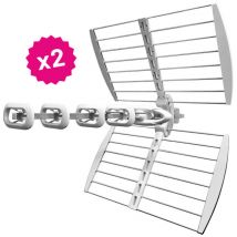 Servimat - Antennes uhf virgo4 lot de 2 gain 18 db lte700 VIRGO4X2